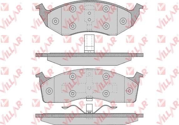 Villar 626.0629 - Kit de plaquettes de frein, frein à disque cwaw.fr