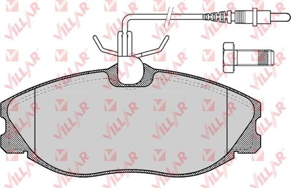 Villar 626.0620 - Kit de plaquettes de frein, frein à disque cwaw.fr