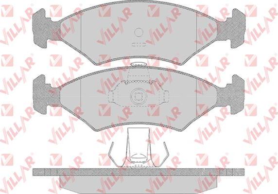 Villar 626.0628 - Kit de plaquettes de frein, frein à disque cwaw.fr