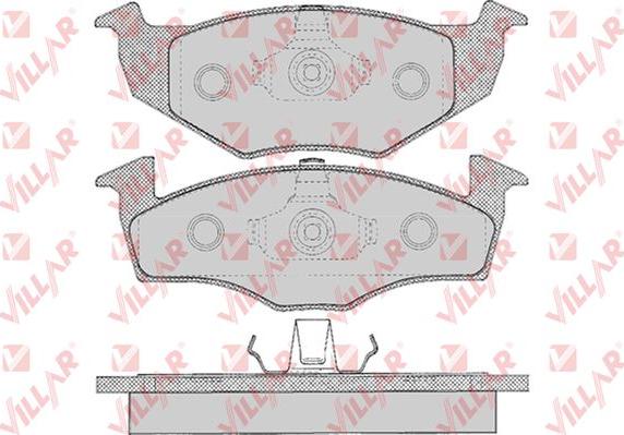 Villar 626.0627 - Kit de plaquettes de frein, frein à disque cwaw.fr