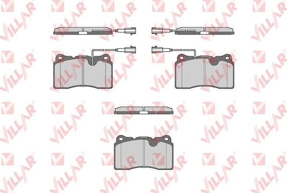 Villar 626.0674 - Kit de plaquettes de frein, frein à disque cwaw.fr