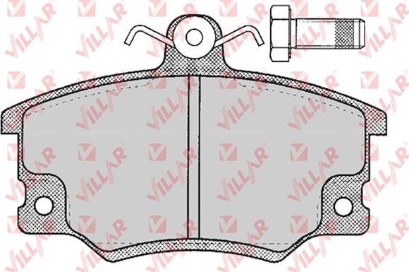 Villar 626.0676 - Kit de plaquettes de frein, frein à disque cwaw.fr