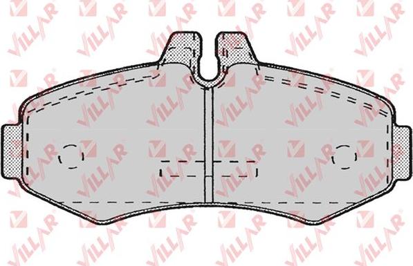 Villar 626.0672 - Kit de plaquettes de frein, frein à disque cwaw.fr