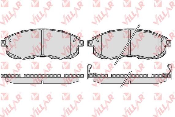 Villar 626.0090 - Kit de plaquettes de frein, frein à disque cwaw.fr