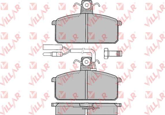 Villar 626.0097 - Kit de plaquettes de frein, frein à disque cwaw.fr