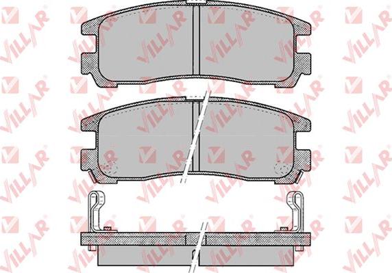 Villar 626.0043 - Kit de plaquettes de frein, frein à disque cwaw.fr