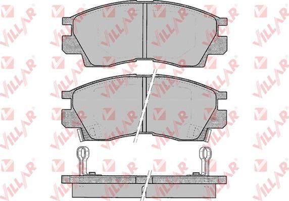 Villar 626.0042 - Kit de plaquettes de frein, frein à disque cwaw.fr