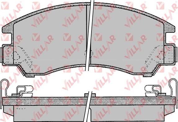 Villar 626.0047 - Kit de plaquettes de frein, frein à disque cwaw.fr