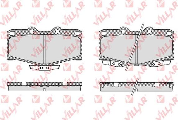 Villar 626.0058 - Kit de plaquettes de frein, frein à disque cwaw.fr