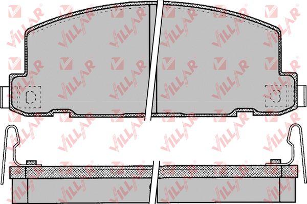 Villar 626.0053 - Kit de plaquettes de frein, frein à disque cwaw.fr