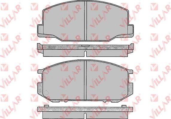 Villar 626.0064 - Kit de plaquettes de frein, frein à disque cwaw.fr