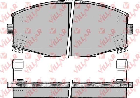 Villar 626.0065 - Kit de plaquettes de frein, frein à disque cwaw.fr