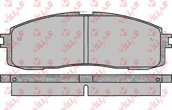 Villar 626.0066 - Kit de plaquettes de frein, frein à disque cwaw.fr