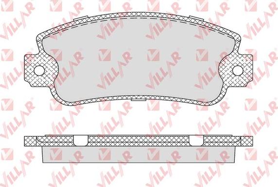 Villar 626.0007 - Kit de plaquettes de frein, frein à disque cwaw.fr