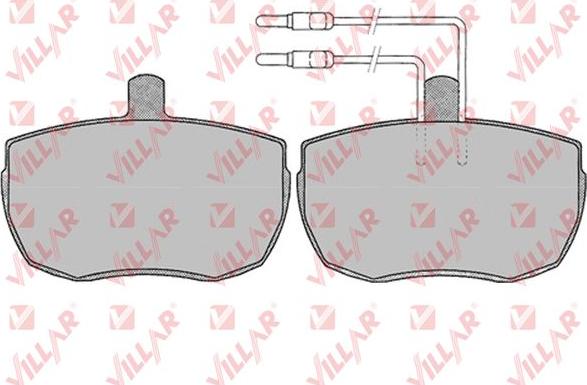 Villar 626.0013 - Kit de plaquettes de frein, frein à disque cwaw.fr