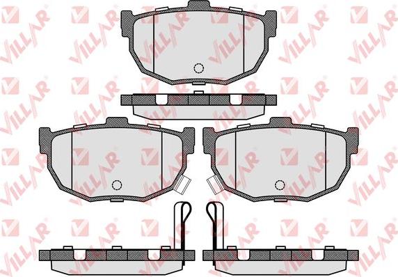 Villar 626.0089 - Kit de plaquettes de frein, frein à disque cwaw.fr