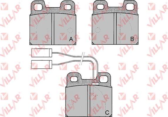 Villar 626.0030 - Kit de plaquettes de frein, frein à disque cwaw.fr