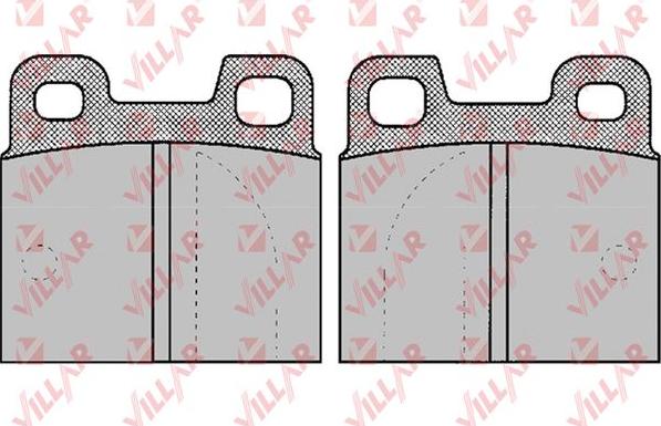 Villar 626.0028 - Kit de plaquettes de frein, frein à disque cwaw.fr