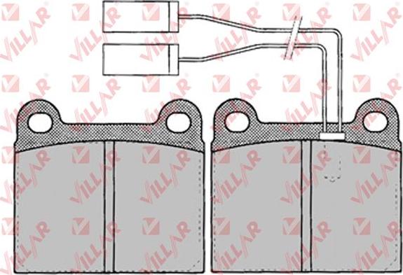 Villar 626.0023 - Kit de plaquettes de frein, frein à disque cwaw.fr