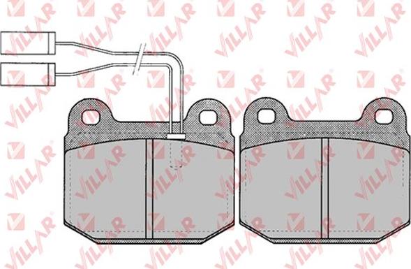 Villar 626.0022 - Kit de plaquettes de frein, frein à disque cwaw.fr