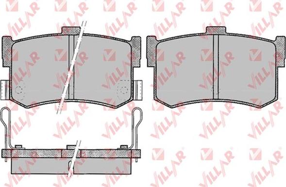 Villar 626.0079 - Kit de plaquettes de frein, frein à disque cwaw.fr