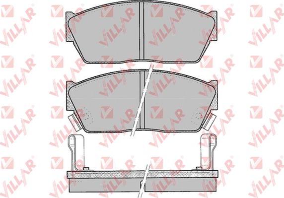 Villar 626.0076 - Kit de plaquettes de frein, frein à disque cwaw.fr