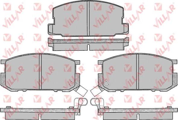 Villar 626.0070 - Kit de plaquettes de frein, frein à disque cwaw.fr