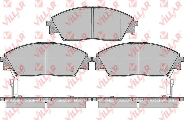 Villar 626.0071 - Kit de plaquettes de frein, frein à disque cwaw.fr