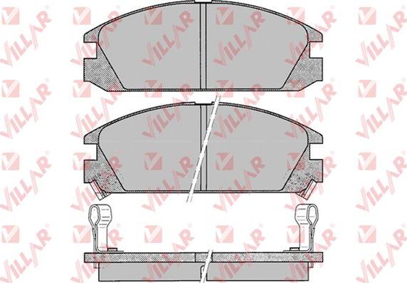 Villar 626.0073 - Kit de plaquettes de frein, frein à disque cwaw.fr