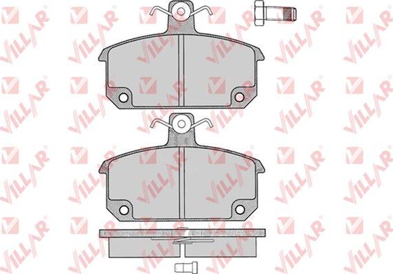 Villar 626.0196 - Kit de plaquettes de frein, frein à disque cwaw.fr