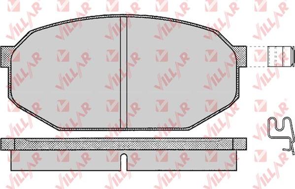 Villar 626.0198 - Kit de plaquettes de frein, frein à disque cwaw.fr