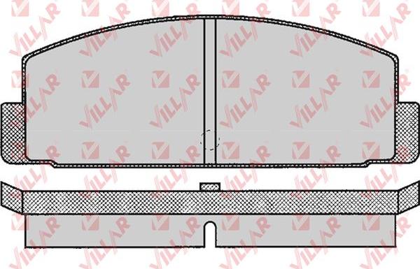 Villar 626.0160 - Kit de plaquettes de frein, frein à disque cwaw.fr