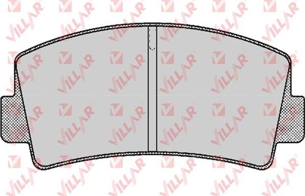 Villar 626.0168 - Kit de plaquettes de frein, frein à disque cwaw.fr