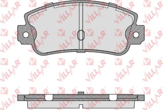 Villar 626.0106 - Kit de plaquettes de frein, frein à disque cwaw.fr