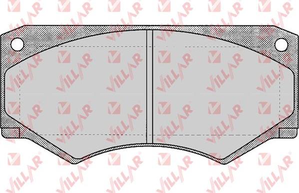 Villar 626.0180 - Kit de plaquettes de frein, frein à disque cwaw.fr