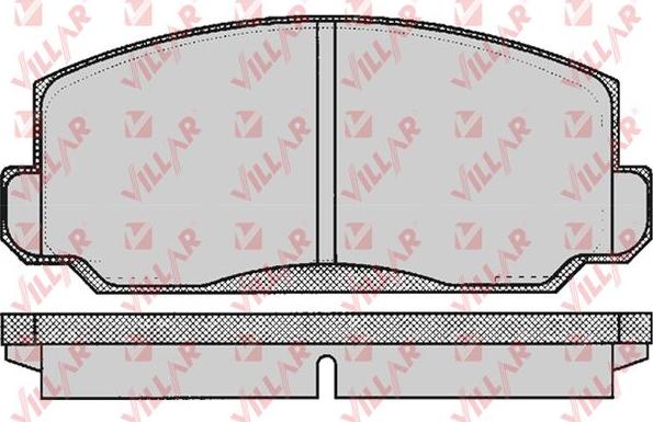 Villar 626.0183 - Kit de plaquettes de frein, frein à disque cwaw.fr