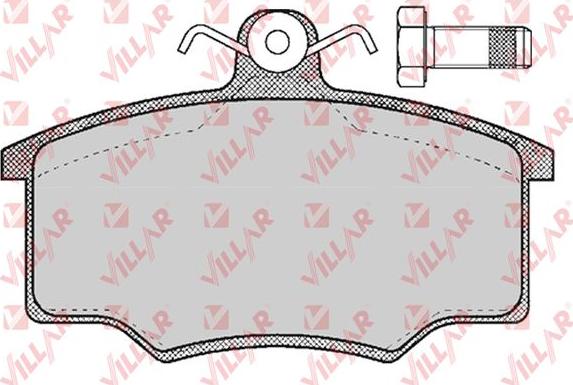 Villar 626.0187 - Kit de plaquettes de frein, frein à disque cwaw.fr