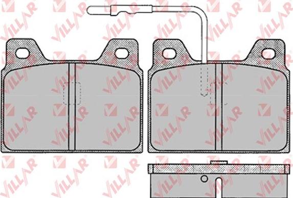 Villar 626.0131 - Kit de plaquettes de frein, frein à disque cwaw.fr