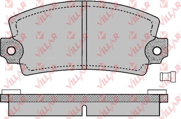 Villar 626.0129 - Kit de plaquettes de frein, frein à disque cwaw.fr