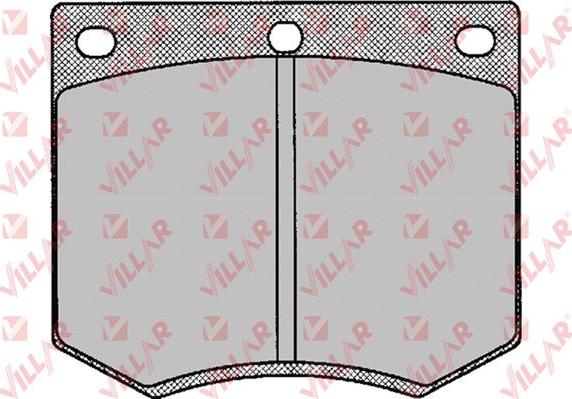 Villar 626.0126 - Kit de plaquettes de frein, frein à disque cwaw.fr