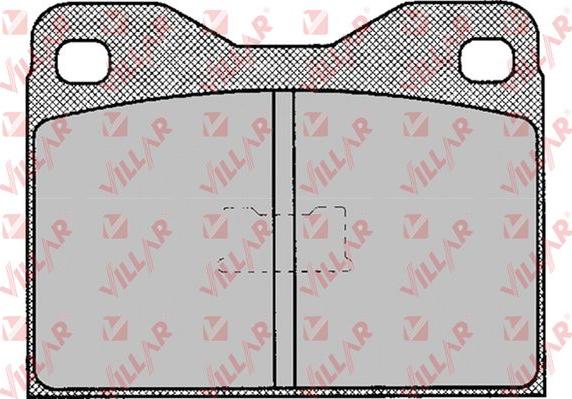 Villar 626.0120 - Kit de plaquettes de frein, frein à disque cwaw.fr