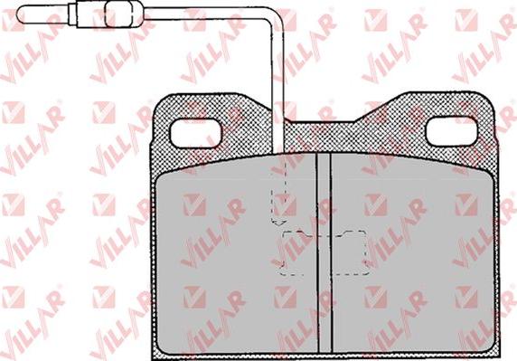 Villar 626.0121 - Kit de plaquettes de frein, frein à disque cwaw.fr