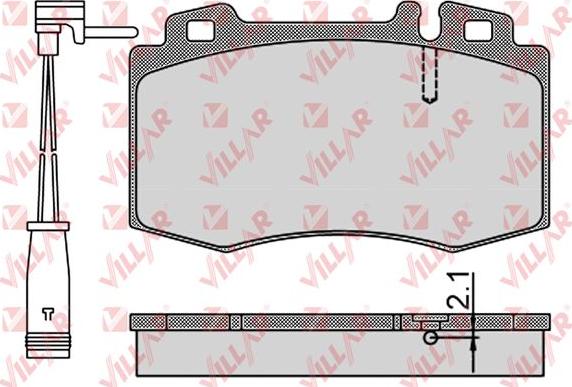 Villar 626.0899A - Kit de plaquettes de frein, frein à disque cwaw.fr