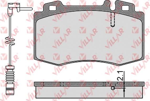 Villar 626.0899B - Kit de plaquettes de frein, frein à disque cwaw.fr