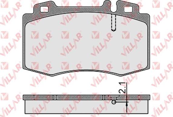 Villar 626.0899 - Kit de plaquettes de frein, frein à disque cwaw.fr