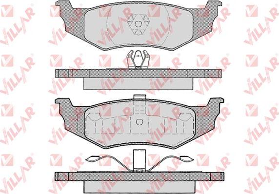 Villar 626.0894 - Kit de plaquettes de frein, frein à disque cwaw.fr