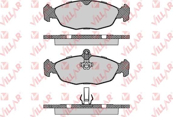 Villar 626.0895 - Kit de plaquettes de frein, frein à disque cwaw.fr