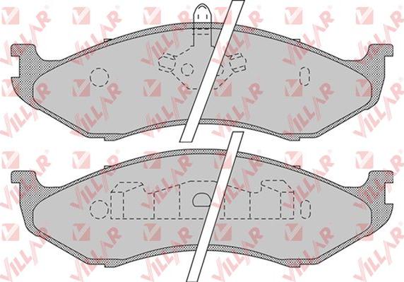 Villar 626.0896 - Kit de plaquettes de frein, frein à disque cwaw.fr