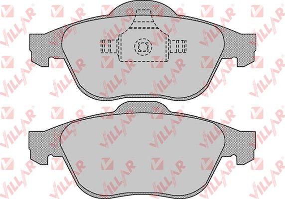 Villar 626.0898 - Kit de plaquettes de frein, frein à disque cwaw.fr