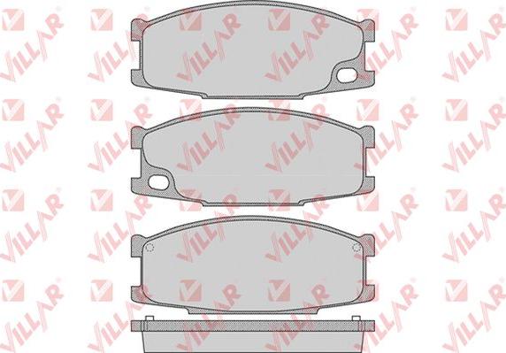 Villar 626.0892 - Kit de plaquettes de frein, frein à disque cwaw.fr